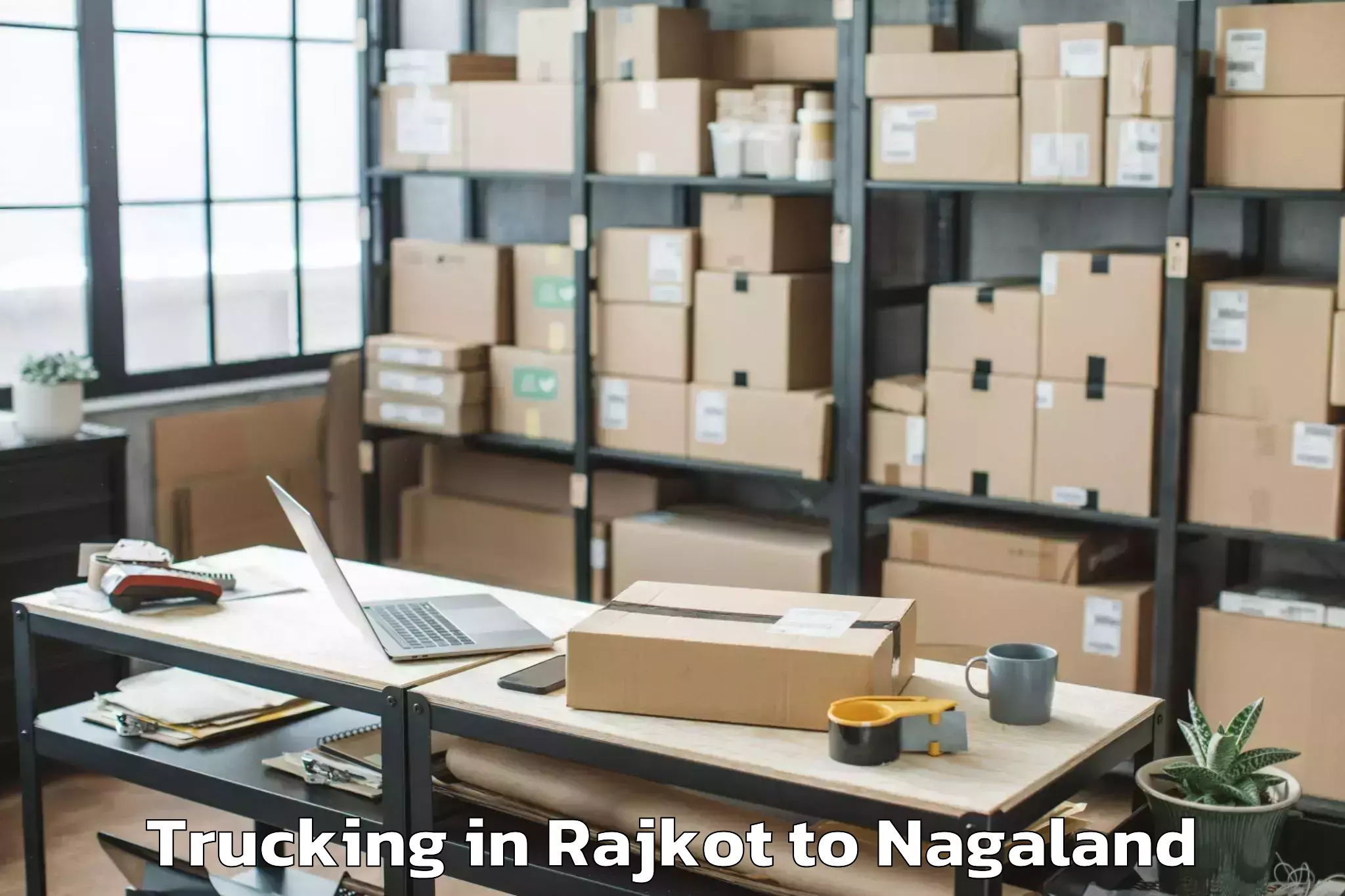 Book Rajkot to Noklak Trucking Online